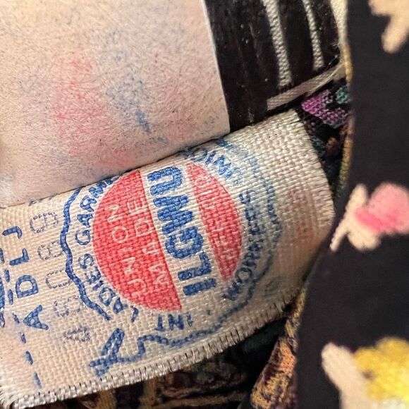 Vintage 80s Tarus II Women’s 10 Victorian Tie Midi Dress Cottagecore Floral USA - Picture 11 of 14